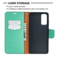 thumbnail image 3 of Dteck Case for Samsung Galaxy S20 FE(6.5 inches),Magnetic Leather Wallet Card Holder Flip Strap Cover Protective Shockproof Kickstand S20 FE 5G Phone Case ,Green, 3 of 5
