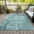 thumbnail image 6 of Addison Rugs Chantille Indoor/Outdoor Transitional Abstract Teal Washable Rectangle Rug, 5' x 7'6", 6 of 6