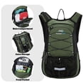 thumbnail image 2 of Mochila de Hidratación Mubasel Gear 15L con Bolsa de Agua 2L Oliva, 2 of 9