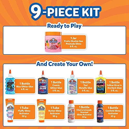 Elmer's All Star Kit de suministros incluyen pegamento líquido, activador y limo prefabric Elmers Elmer's