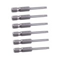 thumbnail image 1 of Almencla 6 Pièces Embouts de Tournevis Fendus Accessoires en Acier Allié Outils de Réparation Pièces Usure 3, 1 of 8
