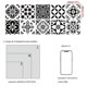 thumbnail image 4 of Cipaher Pelar y Pegar Baldosas Vinilo Pegar Baldosas para Baño Cocina Impermeable Pegatinas de Pared, 4 of 5
