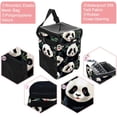 thumbnail image 2 of Panda Foldable Car Garbage Can with Lid, Leak-proof, Hanging Storage Bag - Trash Can for Car, Mini Trash Can, 2 of 6