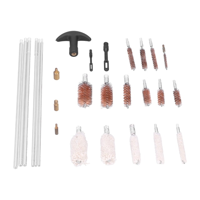 Juego de limpieza de armas, 28 piezas, herramienta universal de limpieza de cañones de armas, kit de limpieza de rifles, diseño personalizado