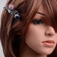 thumbnail image 2 of Elegante Boho Mujeres Metal Rose Flower Gran pinza de cabellero Accesorios de horquilla Rosado, 2 of 9