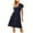 Blue, variant on Sngxgn Women's V Neck Sleeveless Ruched Bodycon Party Dress(Black,L)