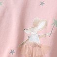 thumbnail image 6 of yboeqw Toddler Little Girl 2Pcs Outfit Set Cartoon Embroidery Long‑Sleeve Sweatshirt with Tulle Skirt Hem and Leggings Cute Princess Fall Casual Clothing,Size 2-3 Years, 6 of 9