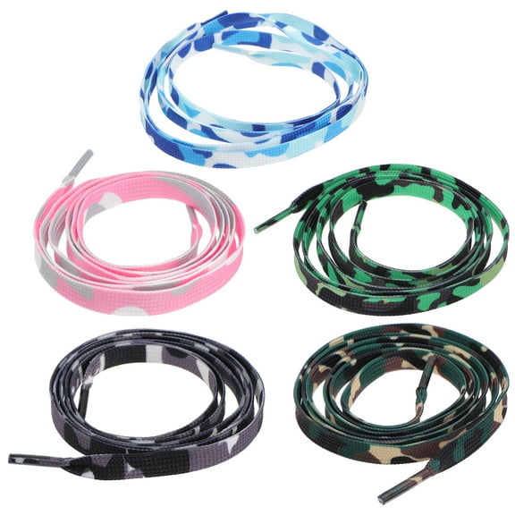 SOPOTUTU Gradient Assorted Colors Polyester Shoe Laces for Sneakers, Boots, Casual and Athletic Shoes