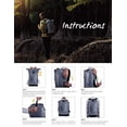 thumbnail image 2 of IDRYBAG Bolsa seca impermeable Dry Sack 20L/30L/40L, Mochila seca ligera para deportes acuáticos, Bolsa seca flotante impermeable para kayak, navegación, canotaje, rafting, 2 of 3
