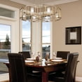 thumbnail image 6 of Marco 8 Light Chandelier in White Gold with Clear Glass, 6 of 7