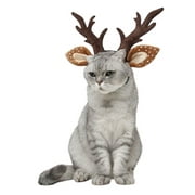 Pet Christmas Costume Outfit ,Reindeer Antlers Headband Santa Christmsas for Dog Cat Pet Christmas Party Cosplay Supplies