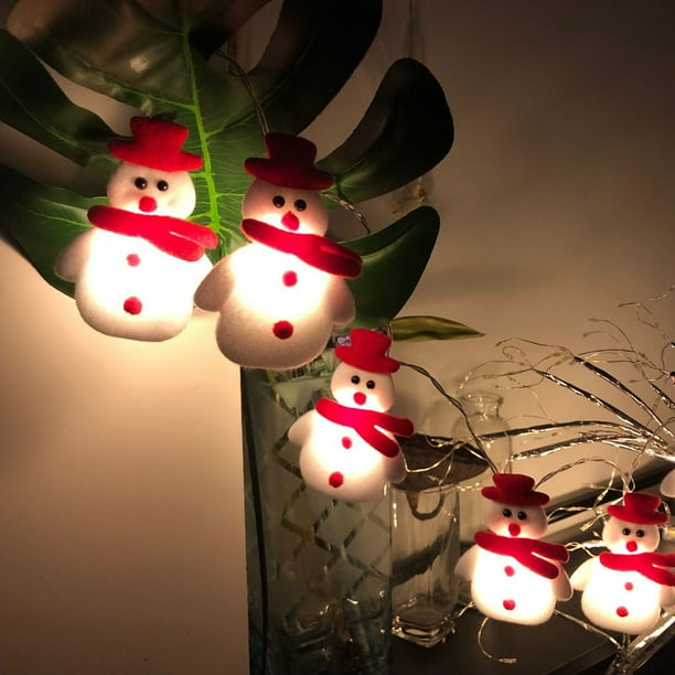 Decoraciones Del Árbol de Navidad Led Christmas Snowman String Festival Del Árbol de Navidad Decoración de la Fiesta Luz Del Árbol de Navidad