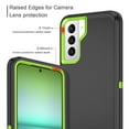 thumbnail image 3 of Petocase for Samsung Galaxy S21 5G Case,Shockproof Dust/Drop Proof 3-Layer Protection [without Screen Protector] Rugged Heavy Duty Cover 6.2" Case,Gray/Green, 3 of 7