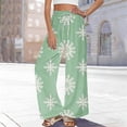 thumbnail image 2 of kaondbfi Dress Pants Women Petite High Waisted Wide Leg Summer Beach Vacation Women's Pants Casual Trousers, 2 of 8