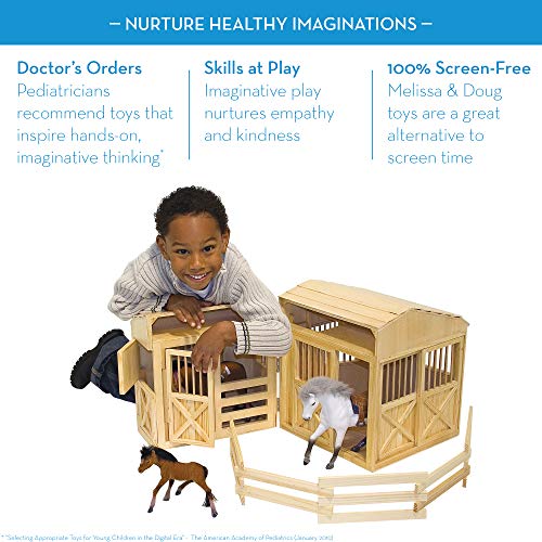melissa & doug folding horse stable