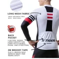 thumbnail image 5 of X-TIGER Maillot de ciclismo para hombre, manga larga, ropa de ciclismo de montaña, ropa deportiva para bicicleta de montaña, camisetas transpirables para MTB, serie básica, 5 of 5