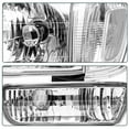 thumbnail image 4 of For 2001 2002 2003 2004 Toyota Tacoma Chrome Clear Headlights Bumper Lights 6PCS, 4 of 7