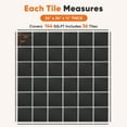 thumbnail image 4 of EDX 24 inch EVA Foam Tiles, 36P Puzzle Exercise Mat for Home Gym & Floor Padding, Black, 4 of 8