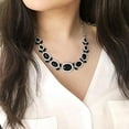 thumbnail image 3 of Elegant Black Crystal Statement Necklace with Rhinestone Accents - Special Occasion Jewelry Necklace, 3 of 6