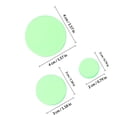 thumbnail image 2 of PENIKOKO 12 Pcs Noise Cancelling Silicone Drum Mute Tips for Sound Control Musicians Green, 2 of 7