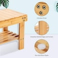 thumbnail image 5 of Petit Tabouret en Bambou, Repose-Pieds et Étagère de Rangement, Durable, Léger et Antidérapant, 5 of 5