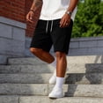 thumbnail image 2 of Yifymode Men's Corduroy Casual Shorts Elastic Waist Loose Fit Vintage Style Summer Beach Shorts with Pockets, 2 of 10