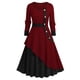 thumbnail image 1 of Vestido con Vuelo con Detalle en Capas de Talla Extra Rosegal  Vestidos casuales de talla grande, 1 of 5
