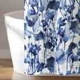 thumbnail image 4 of Lush Decor, Navy Zuri Flora Shower Curtain-Fabric Watercolor Floral Print Design, x 72, 72" x 72, 4 of 6