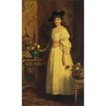 thumbnail image 2 of Sir John Everett Millais 16x24 Black Ornate Framed Double Matted Museum Art Print Titled: Miss Gertrude Vanderbilt, 2 of 5