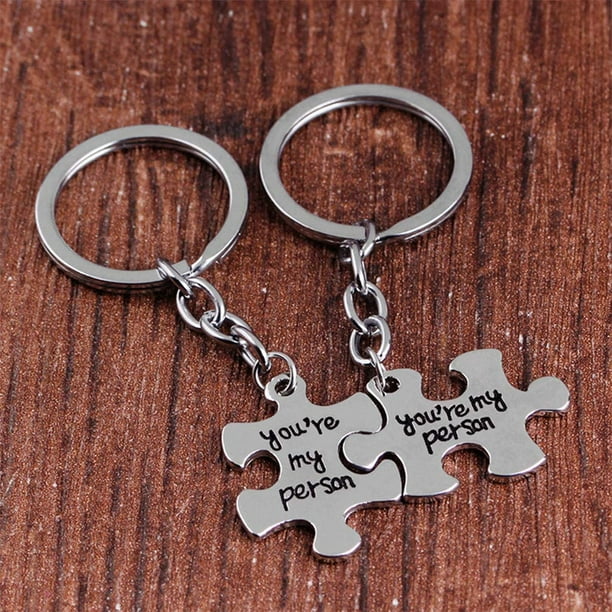 Jigsaw puzzle shop keychain