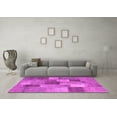 thumbnail image 3 of Ahgly Company Indoor Square Patchwork Pink Transitional Area Rugs, 8' Square, 3 of 4