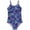 Dark Blue, variant on Toddler Swimsuit Girl 3T Bathing Suit 3D Printed Mermaid Fishscale Swimsuit 1Piece Swimwear for Swim for Little & Big Girls 6-7 Years