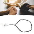 thumbnail image 4 of Rosario Católico, Colgante De Crucifijo Resistente A La Corrosión Collar De Rosario De Obsidiana Religioso Para Regalos, 4 of 7