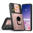 thumbnail image 6 of Innens Case with 2Pcs Screen Protector for Samsung Galaxy S24 Ultra/S24 Plus/S24 Card Slot Wallet Finger Ring Holder Cover, Pink, 6 of 18