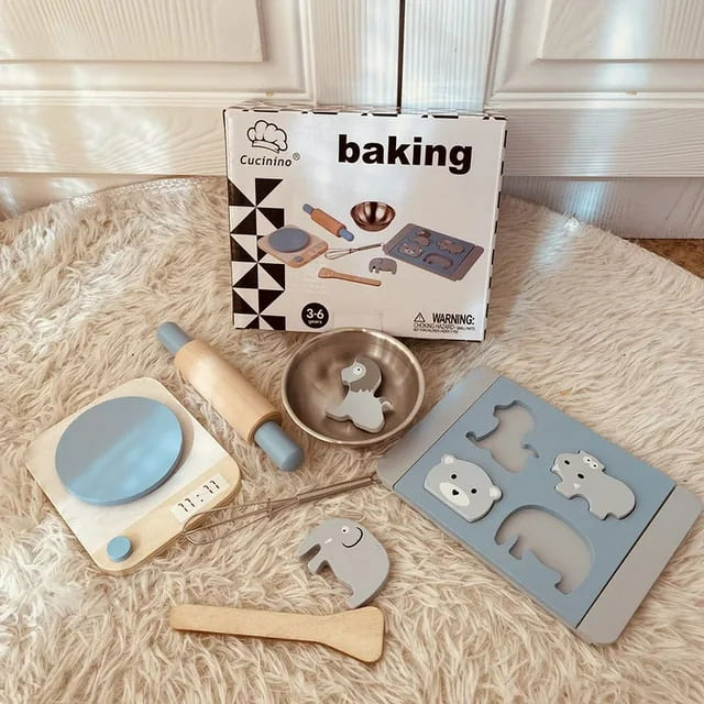 Mini Wooden Kitchen Cooking Toys Sets Pretend Play House Wooden Simulation Toy Toaster Machine Coffee Machine Food Mixer