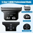 thumbnail image 2 of Cuchilla de repuesto Audoc 2215 ajustable sin espacio en T para modelos Wahl 5 Star Detailer Li Trim, 2 of 6