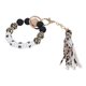 thumbnail image 3 of Pulsera de llavero de silicona, pulsera de llavero lavable Flexible hecha a mano para compras al aire libre, 3 of 8