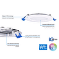 thumbnail image 5 of NICOR Lighting 6 inch Round Black Flat Panel LED Downlight in 4000K (DLE621204KRDBK), 5 of 12