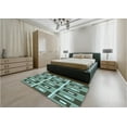 thumbnail image 4 of Ahgly Company Indoor Rectangle Patterned Medium Forest Green Area Rugs, 7' x 10', 4 of 6