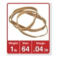thumbnail image 4 of (2 pack) Universal 0.04 in. Gauge, 4 oz. Box, Rubber Bands - Size 64, Beige (80/Pack), 4 of 5