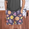 thumbnail image 6 of Men's Pajama Shorts Bottoms with Pockets Soft Lightweight Lounge Sleep Wear Hand Drawn Citrus Fruits, 6 of 6