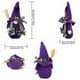 thumbnail image 5 of Halloween Wizard Gnome Doll with Broom & Hat, Dark Elf Plush Witch Gift Toy for Holiday Decor Party Favor, 5 of 5