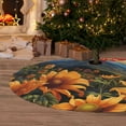 thumbnail image 6 of Yiaed Sunset Sky Sunflower Print Christmas Tree Skirt , Tree SkirtsTree Mat for Christmas Winter Holiday Indoor Decorations-48", 6 of 7