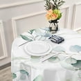 thumbnail image 6 of Dreamtimes 60" Leaf Round Tablecloth, Waterproof Tablecloth Stain Resistant and Wrinkle Decorative Patio Table Cloths for Kitchen Dinning Room Party Home Garden Picnic, 6 of 7