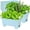 Sky Blue, variant on Self-Watering Rectangle Planter Boxes 8-Pack, 15.7-Inch Window Box Planter with Drainage Holes & Trays, Pots for Vegetables, Herbs, Flowers, Garden Windowsill Balcony (White)