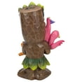 thumbnail image 5 of Northlight 15" Solar Lighted Polynesian Outdoor Garden Tiki with Flamingo Statue, 5 of 5