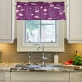 thumbnail image 3 of Cosmos Flowers Curtain Valance for Kitchen Windows/Bathroom/Living Room/Bedroom Blackout, Rod Pocket Valance Small Window Treatment, 54" W x 18" L Home Decor, 3 of 6