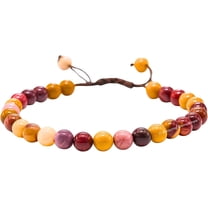 Mookaite Jasper Crystal Bracelet - 6mm Beaded Bracelet and Healing Stones