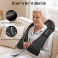 thumbnail image 3 of Masajeador Shiatsu para cuello y hombros - Masajeador de espalda con calor, almohada de masaje eléctrico con amasamiento profundo para cuello, espalda, hombros, pies y cuerpo., 3 of 9
