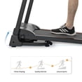 thumbnail image 3 of Folding Treadmill,2 in 1 Under Desk Treadmill,Walking Compact Treadmill,with Audio Speakers and Incline Adjuster,Running Machine for Home/Gym/Office, 3 of 7